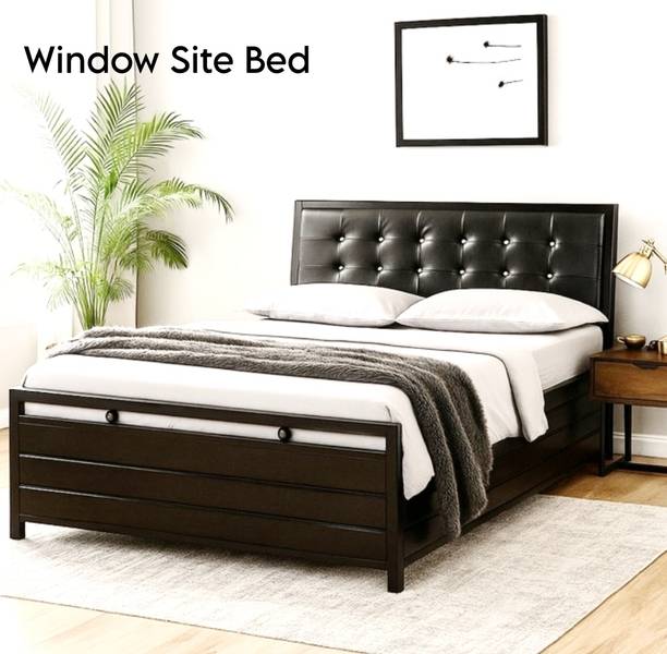 Ahad Enterprises Double_Bed6X4 Metal Double Hydraulic Bed, 182.88 cm x 121.92 cm (6.0 ft x 4.0 ft)