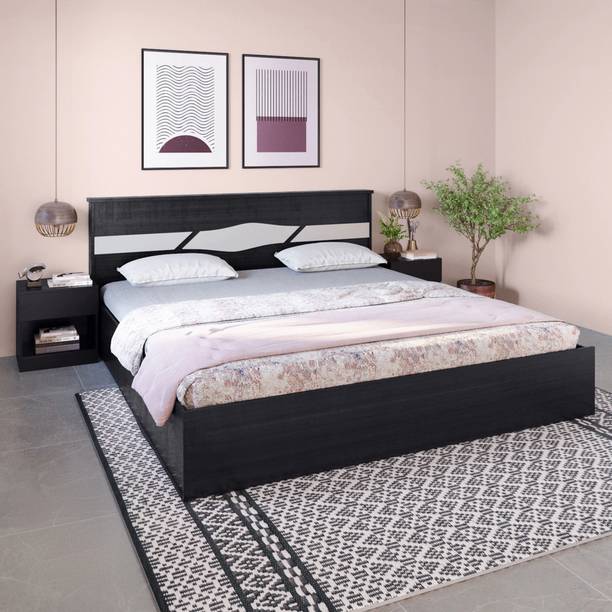 Interio by Godrej Arcadia V2 Engineered Wood Queen Hydraulic Bed, 213.5 cm x 158.4 cm (7.0 ft x 5.2 ft)