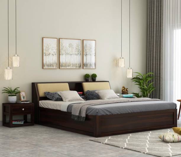 SIDHI VINAYAK FURNITURE Solid Wood Queen Box Bed