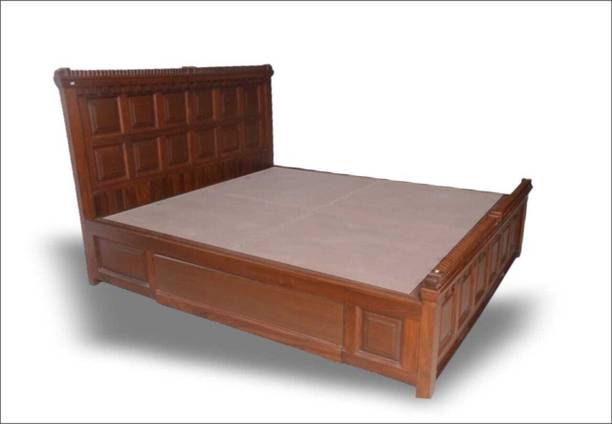 WC White Cedar Solid Wood King Size Bed Wooden Double Bed Cot Bed Drawer Storage Solid Wood King Drawer Bed