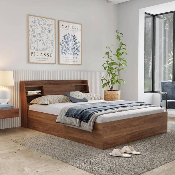 Wakefit Leo Engineered Wood Queen Box Bed