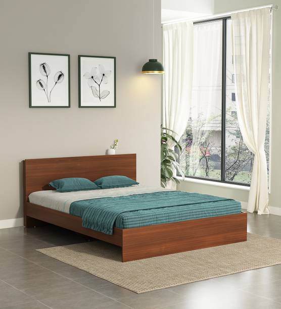 Valuewud From Pepperfry Double Cot Bed without Storage For Bedroom | Engineered Wood Queen NA Bed, 157.48 cm x 213.36 cm (5.17 ft x 7.0 ft)