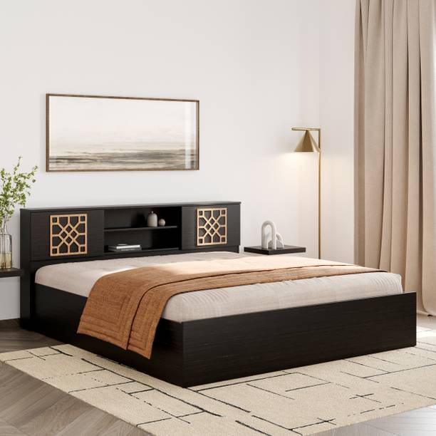 Wakefit Algol Engineered Wood King Box Bed, 210 cm x 191 cm (6.89 ft x 6.27 ft)