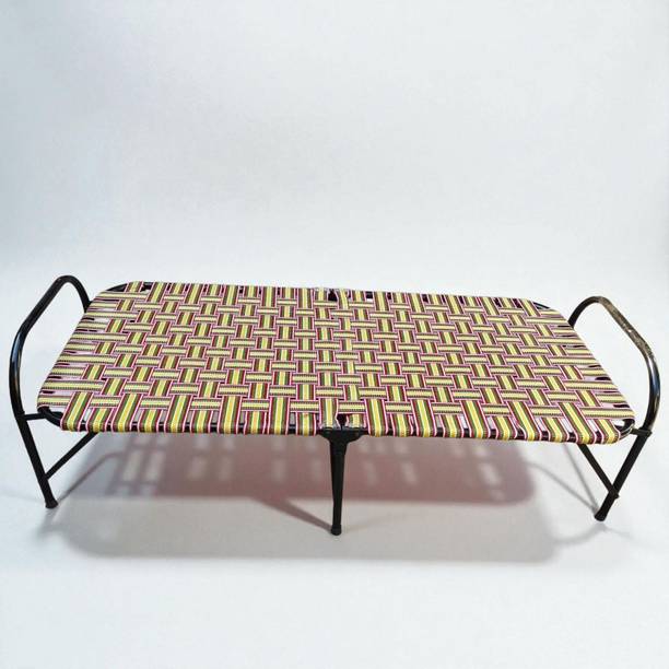 ZENVYX Folding Bed 2.5 & 5 FEET Special size Metal Single Bed Metal Single Bed, 85 cm x 86 cm (2.79 ft x 2.82 ft)