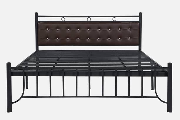 Royal Interiors Metal Bed Queen Size Without Storage Metal Queen Bed, 190.5 cm x 152.4 cm (6.25 ft x 5.0 ft)