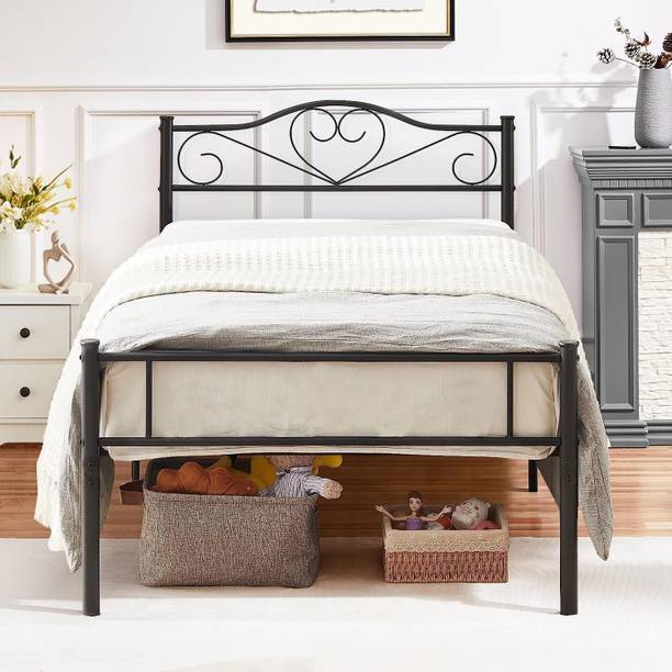 KTG Handicraft Metal King Bed, 205 cm x 190 cm (6.73 ft x 6.23 ft)