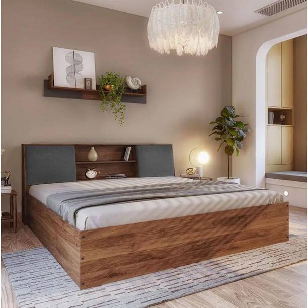 AARAMWEAR AARAMWEAR Premium Storage Series Engineered Wood Queen Box Bed, 223 cm x 191 cm (7.32 ft x 6.27 ft)