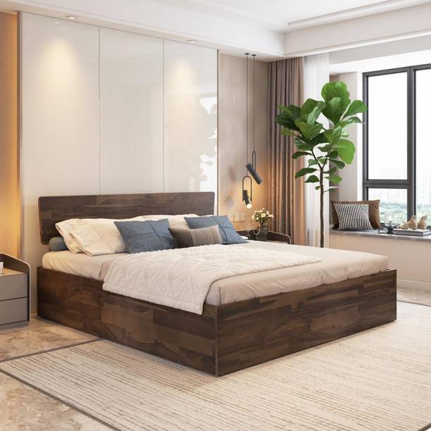 AARAMWEAR Engineered Wood King Bed, 206 cm x 193 cm (6.76 ft x 6.33 ft)