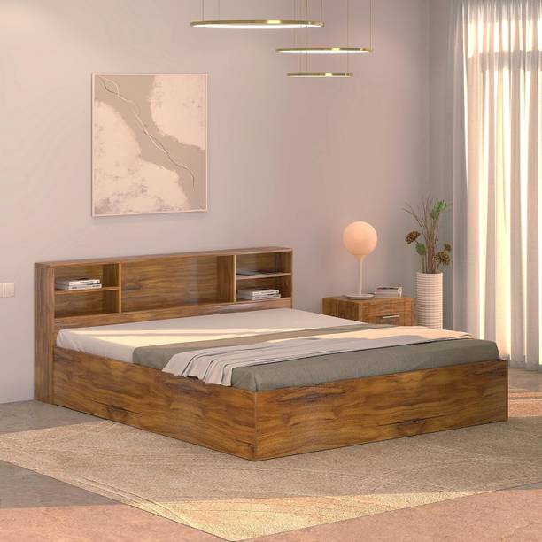 Callas Trinity Modern Design King Size Bed | Elegant Finish | Durable Structure | Engineered Wood King Box Bed, 193 cm x 213 cm (6.33 ft x 6.99 ft)