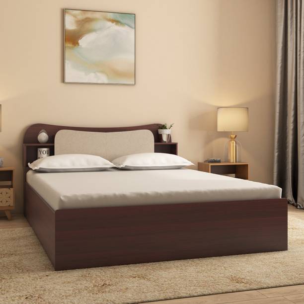 Nilkamal Daffodil With Storage Engineered Wood King Box Bed, 220.5 cm x 188.2 cm (7.23 ft x 6.17 ft)