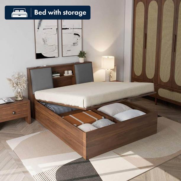 Wakefit Orion Engineered Wood Queen Hydraulic Bed, 223 cm x 160 cm (7.32 ft x 5.25 ft)