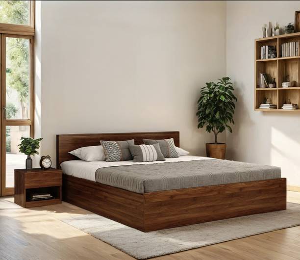 OmkarWood Premium Bed in Engineered wood King Size Bed Engineered Wood King Box Bed