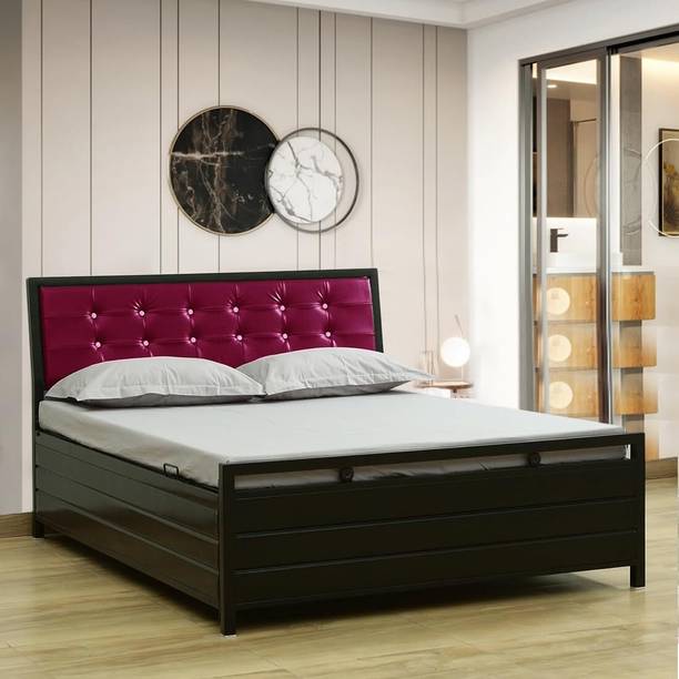 Zkazaa Adbod Furniture ( 6X5 ) Metal Double Box, Hydraulic Bed