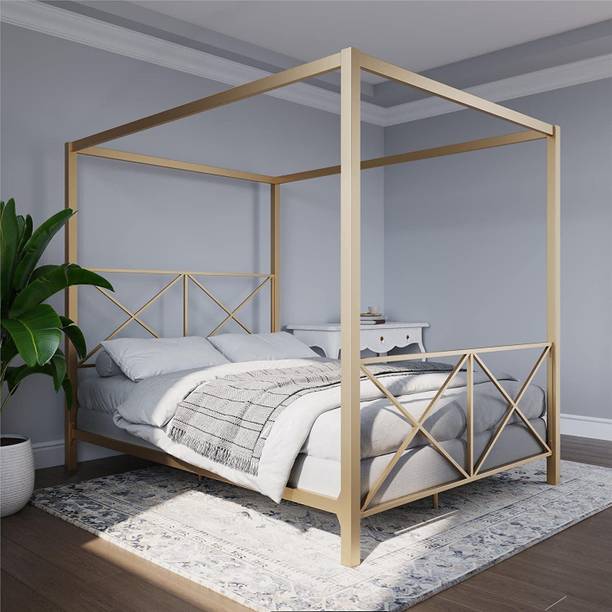 mp enterprises Metal Double Bed