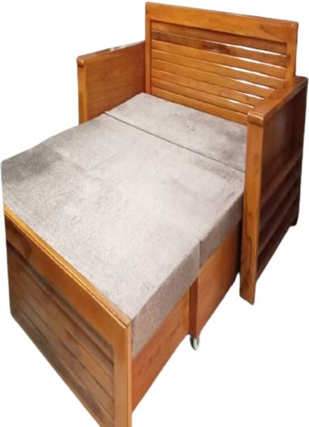 INTERIR WALA Solid Wood Double Box Bed Solid Wood King Bed