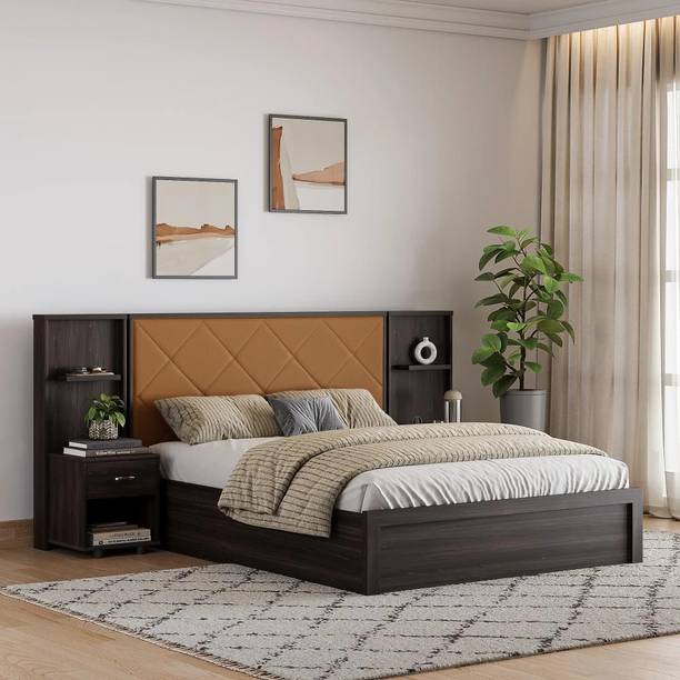 Wakefit Engineered Wood Queen Box Bed, 213.8 cm x 255.2 cm (7.01 ft x 8.37 ft)
