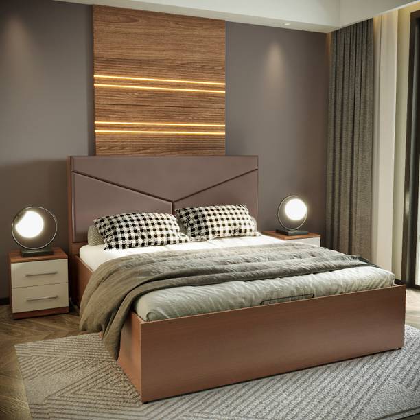 Godrej Interio Glory Morf GLORYQ0017 Engineered Wood Queen NA Bed