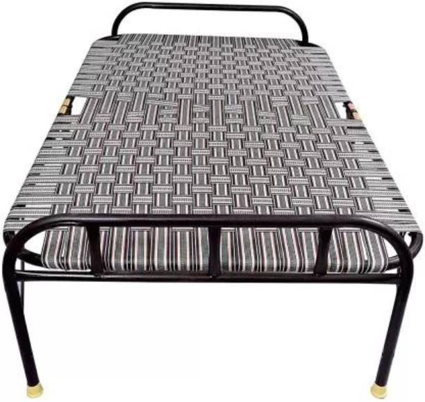 newway Single Folding With Super Deluxe Quality 2 In 1 Niwar Metal Single Bed