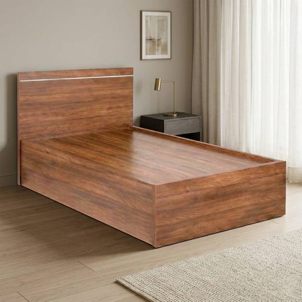 Delite Kom Jazz Single Bed | with Box Storage | Assembly Included | Engineered Wood Single Box Bed, 194.5 cm x 93.4 cm (6.38 ft x 3.06 ft)