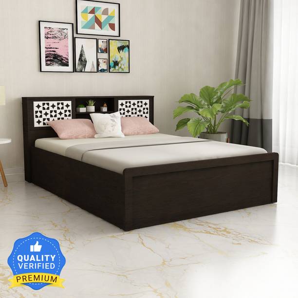 SIVOM Orient Modular Box Bed with Storage Engineered Wood Queen Box Bed