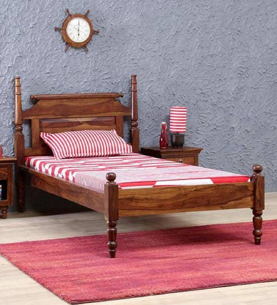 APRODZ Sheesham Wood Solid Wood Single Bed, 39 cm x 81 cm (1.28 ft x 2.66 ft)