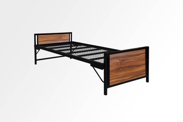 homdec Taurus Space Saving Folding Metal Single Bed