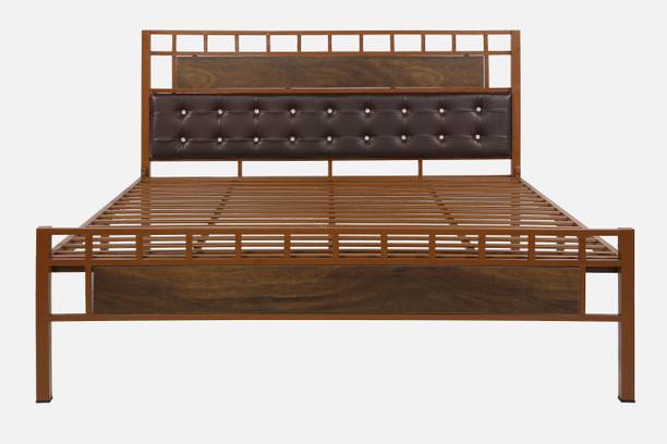 Royal Interiors Metal Bed Queen Size Without Storage Metal Queen Bed, 190.5 cm x 152.4 cm (6.25 ft x 5.0 ft)
