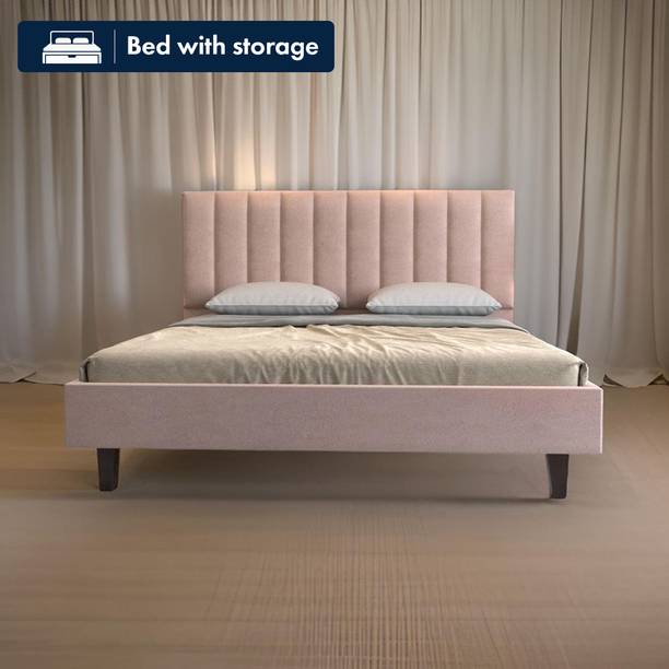 DriftingWood Queen Size Bed Without Storage | Wooden Double Bed | Low Floor Bed Engineered Wood Queen Bed, 160.02 cm x 208.28 cm (5.25 ft x 6.83 ft)