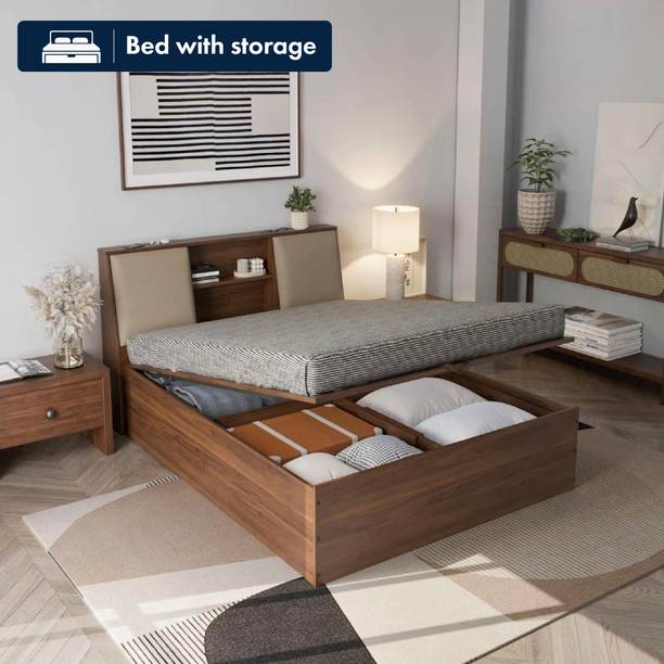 Wakefit Orion Engineered Wood Queen Hydraulic Bed, 223 cm x 160 cm (7.32 ft x 5.25 ft)