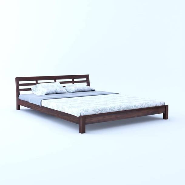 WOODENJOY Sheesham Wood Queen Bed/Wooden Cot/Wooden Bed Without Storage Bed For Bedroom Solid Wood Queen Bed