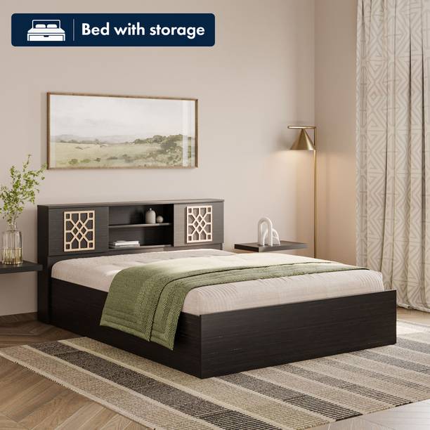 Wakefit Algol Engineered Wood Queen Box Bed, 210 cm x 160 cm (6.89 ft x 5.25 ft)