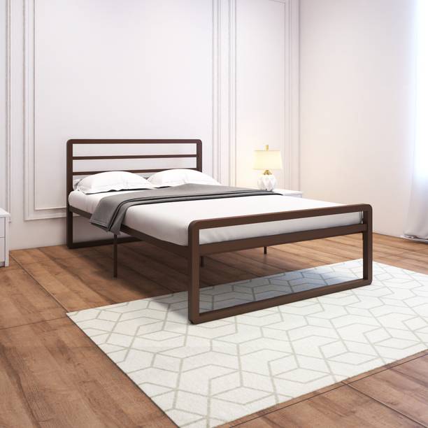 homdec Leo Metal Double Bed, 198 cm x 129 cm (6.5 ft x 4.23 ft)