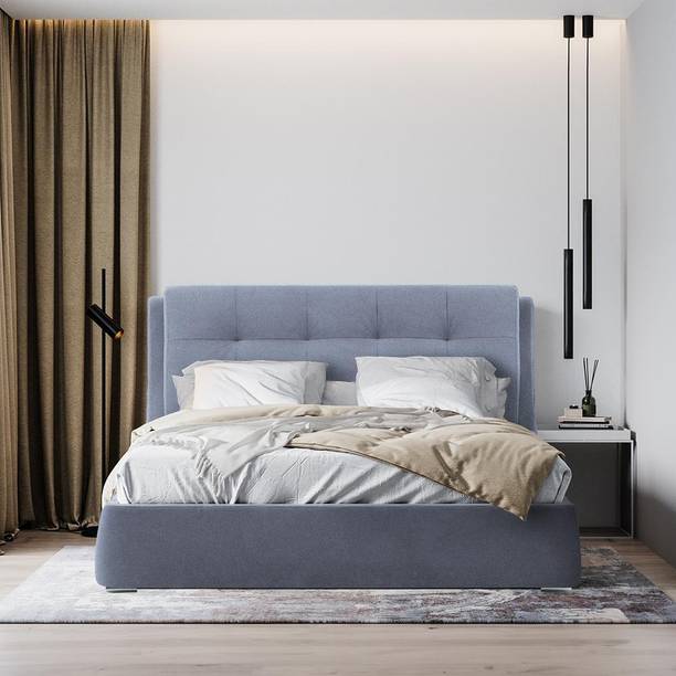 Wakefit Engineered Wood Queen Box Bed, 240 cm x 170 cm (7.87 ft x 5.58 ft)