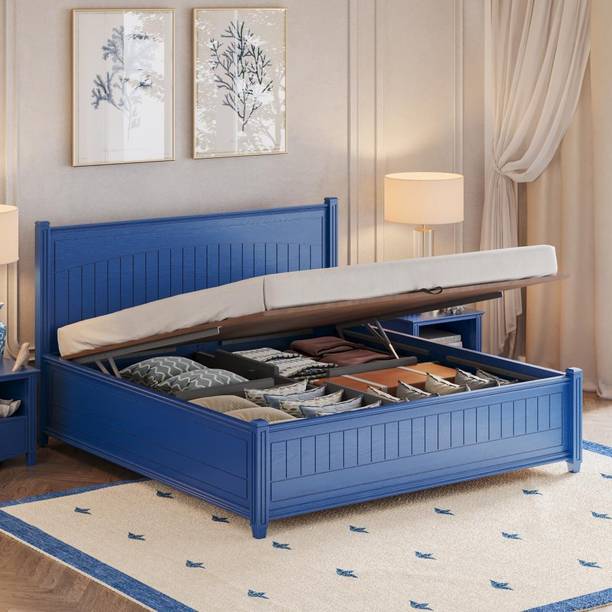 Wakefit Solid Wood King Hydraulic Bed