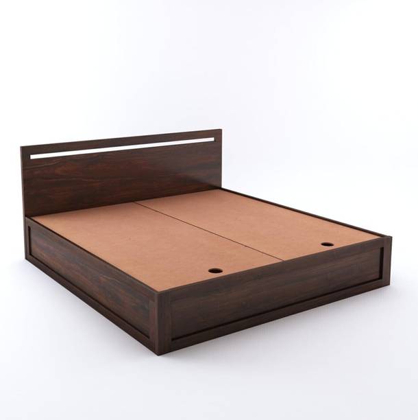 SAVITRIDECOR Sheesham Wood Bed For Bedroom/Wooden Cot/Palaung/Bed With Box Storage For Home Solid Wood Queen Box Bed