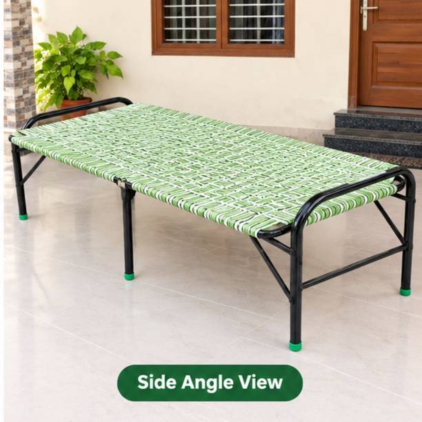 KRIDAY ENTERPRISES Metal Single Bed, 198.12 cm x 152.4 cm (6.5 ft x 5.0 ft)