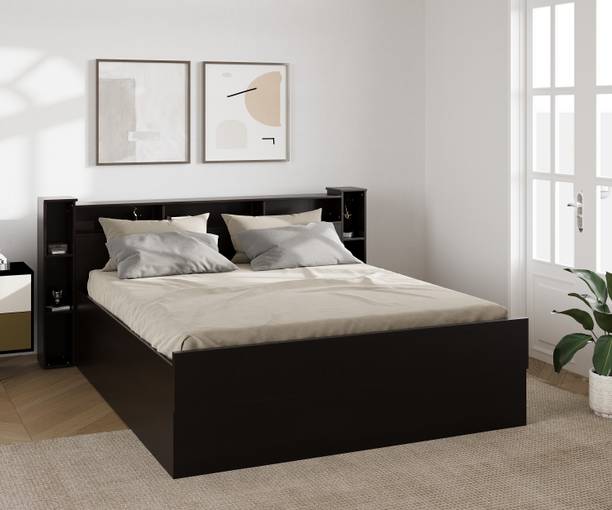 CuteKitchen CK BR 000128 Seshasayee Engineered Wood Queen Box Bed