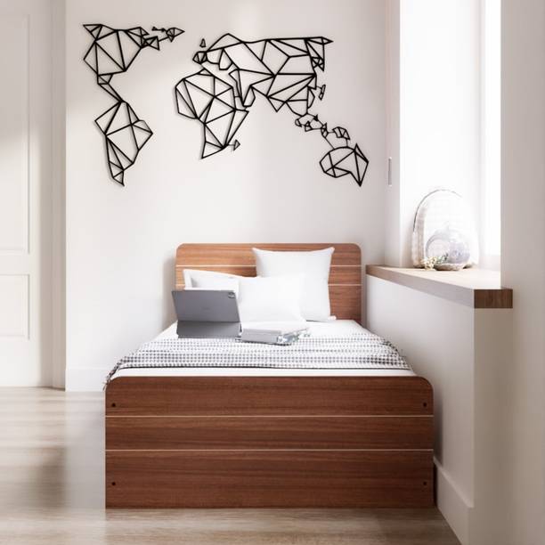 NEUDOT Valancia Single Engineered Wood Single Box Bed, 203 cm x 99 cm (6.66 ft x 3.25 ft)