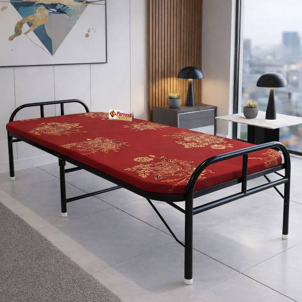 PS PARVESH SMART Mattress bed Metal Single Bed, 183 cm x 92 cm (6.0 ft x 3.02 ft)