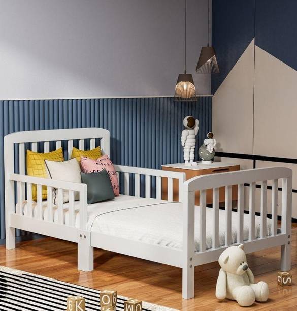 lifestyle furniture LF I Toddler Bed for kids I 48x30 inch Solid Wood Single Bed