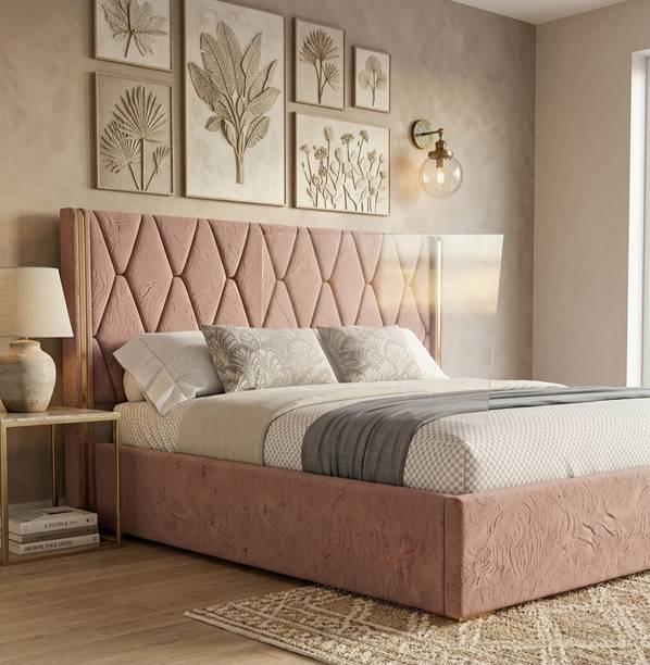 Green furniture Engineered Wood King Hydraulic Bed, 78 cm x 72 cm (2.56 ft x 2.36 ft)