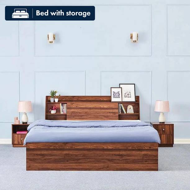 Wakefit Leo Engineered Wood Queen Box Bed, 160.5 cm x 223.2 cm (5.27 ft x 7.32 ft)