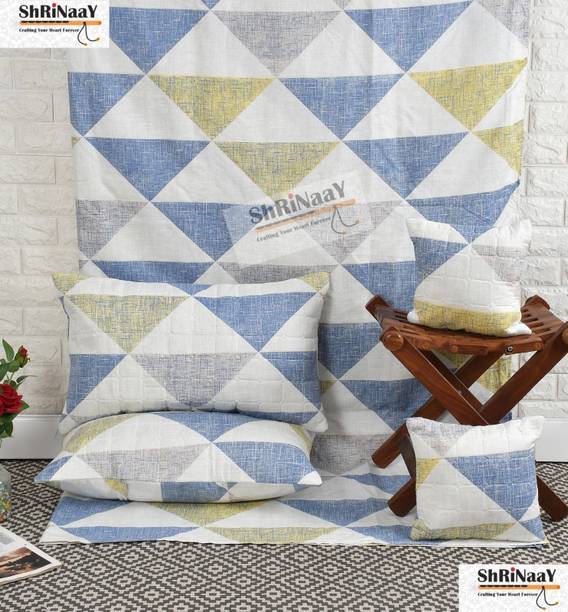 SHRINAAY Polyester Queen Sized Bedding Set