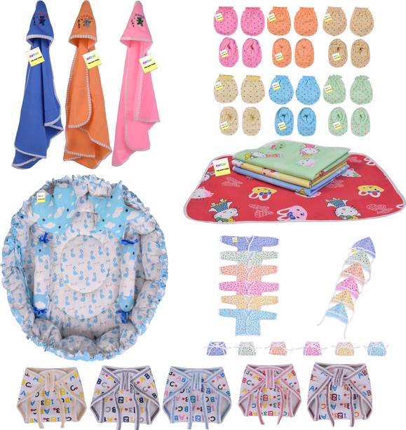 Kwitchy New Born Baby Care Essential Bedding Set Combo