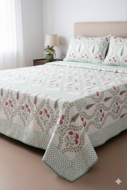 Saish Homes Cotton Double Sized Bedding Set