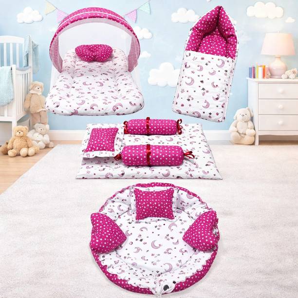 MOM & SON Cotton Baby Bed Sized Bedding Set