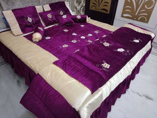 Linemates Velvet Double King Sized Bedding Set