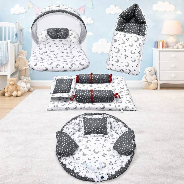 MOM & SON Cotton Baby Bed Sized Bedding Set