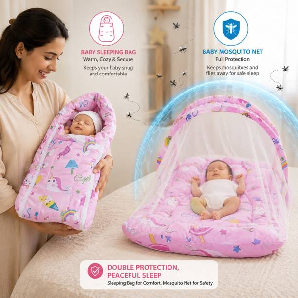 First Vision Cotton Baby Bed Sized Bedding Set