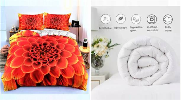 JT Satin Double King Sized Bedding Set
